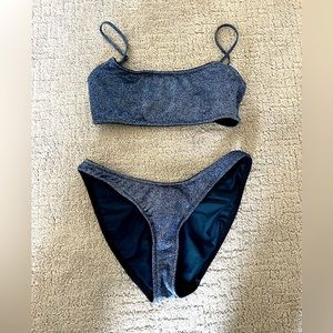 Triangl Sparkly Navy Swim Suit